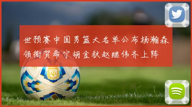 世预赛中国男篮大名单公布杨瀚森领衔贺希宁胡金秋赵继伟齐上阵
